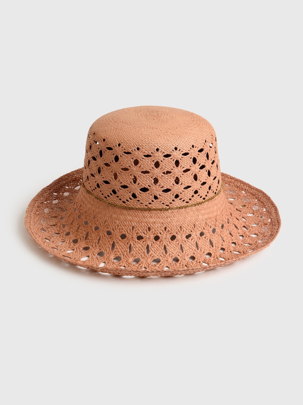 Freya Carnation Open-Weave Sun Hat